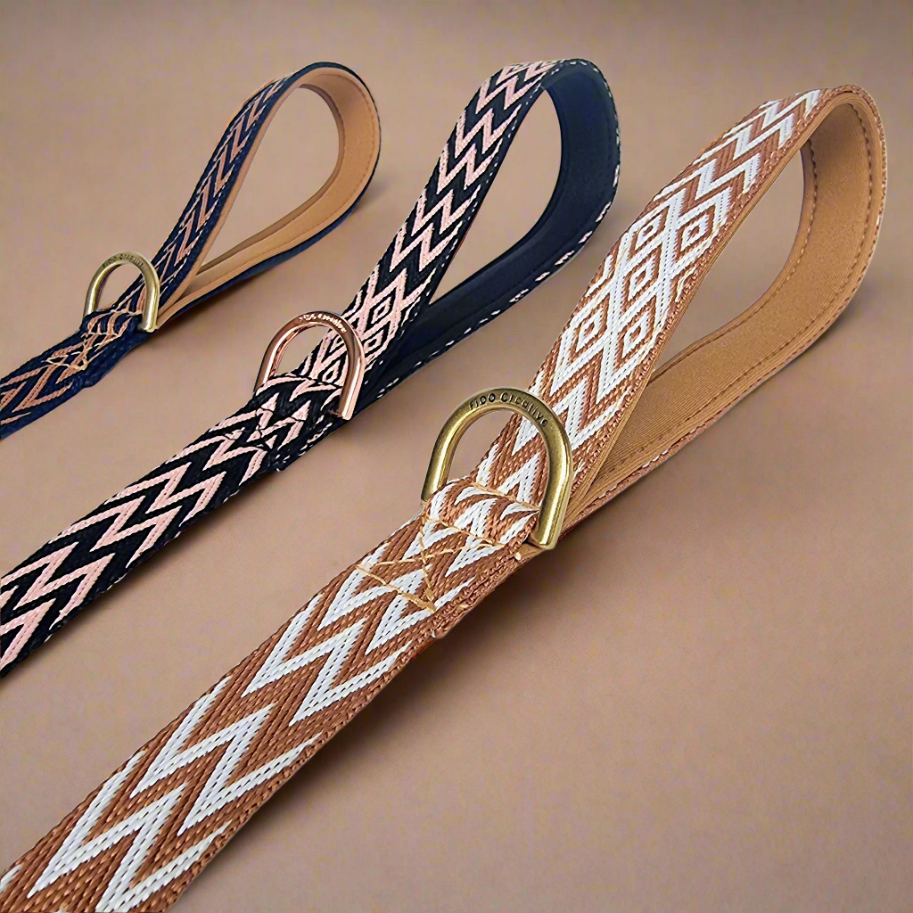 Dog Leash, Dune Jacquard
