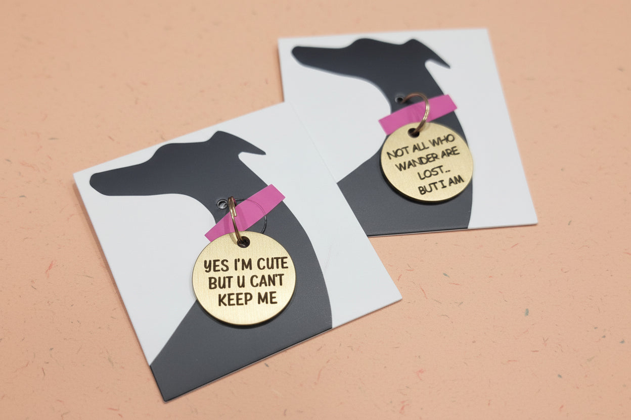30mm Pet ID Tag - Wander