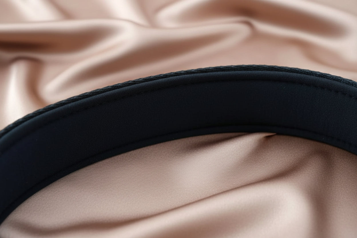 neoprene padded dog collar black
