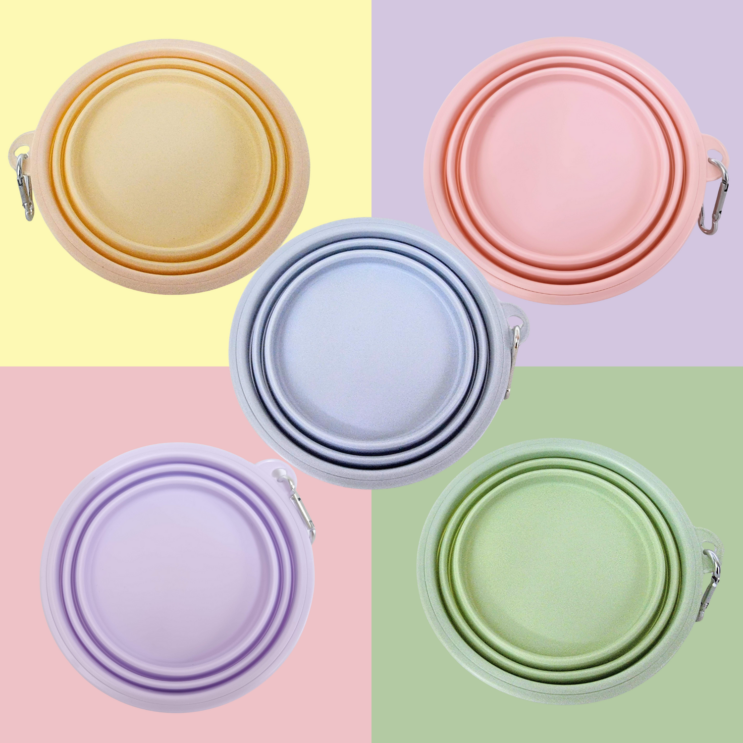 Dog walking bowls