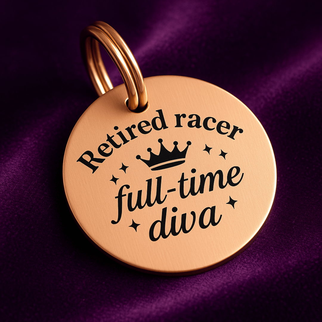 Greyhound ID tag