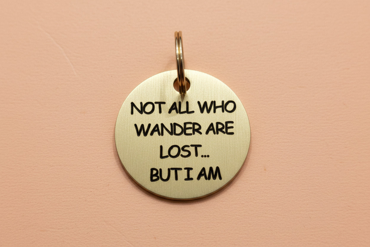 30mm Pet ID Tag - Wander