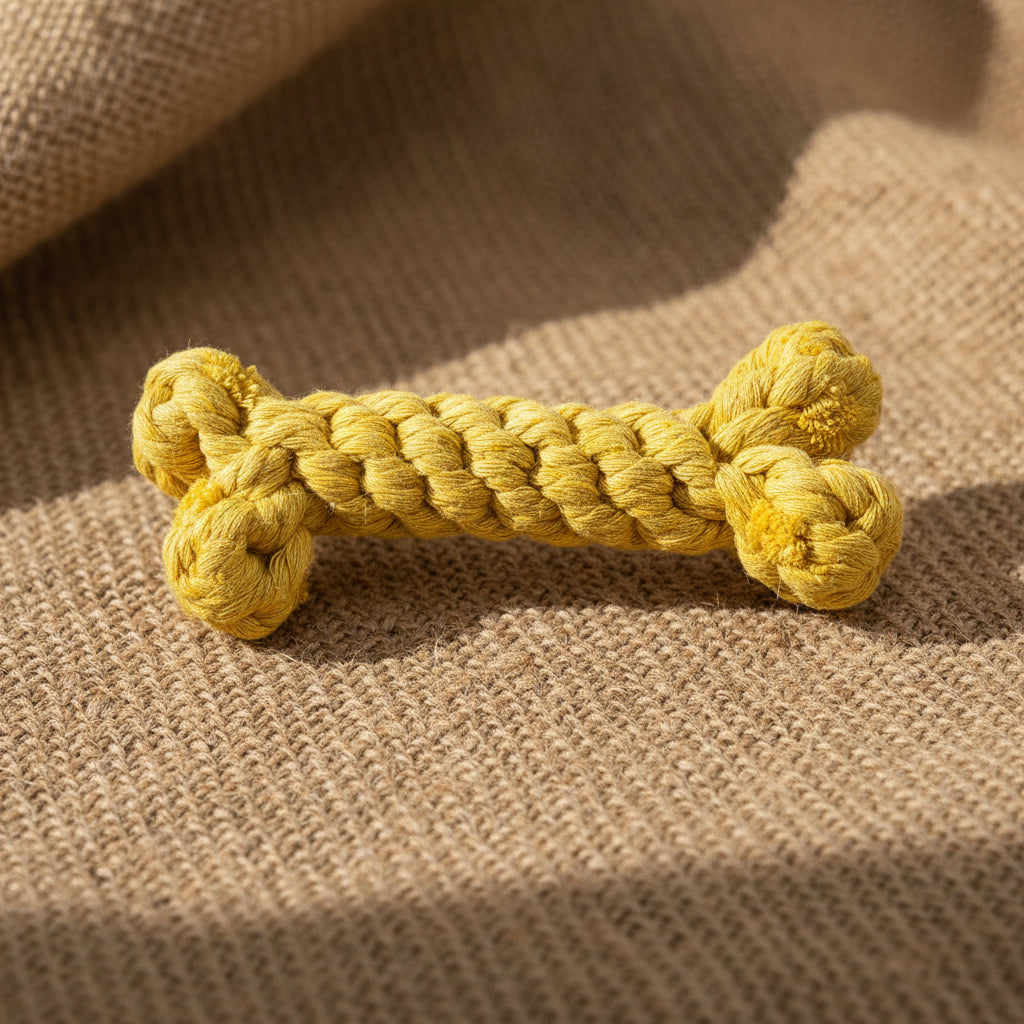 Rope Bone Dog Toy | Cotton Rope Chew & Tug Toy