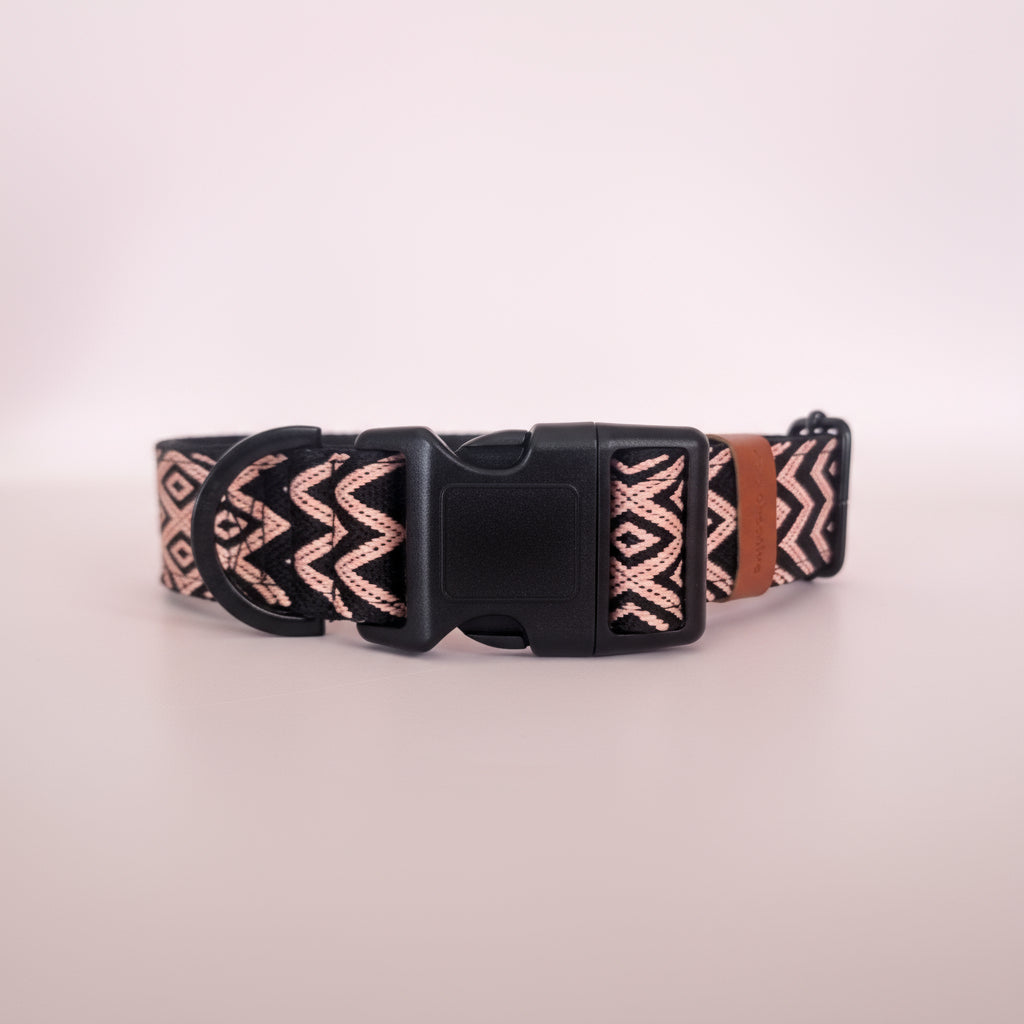 Dog collar with buckle - Midnight Blush