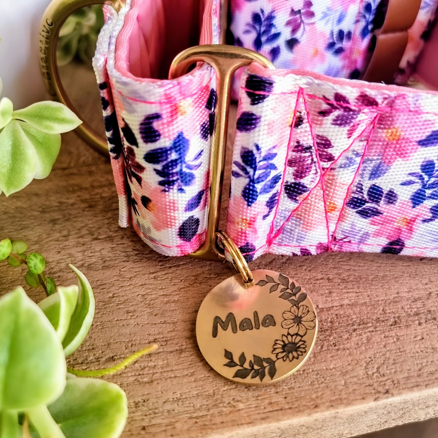 Personalised dog collar and ID tag